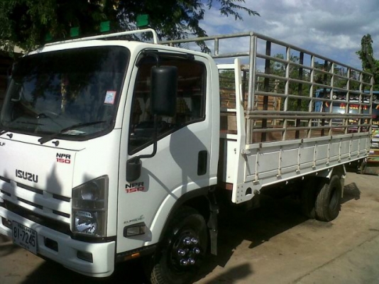 ขายด่วน ISUZU NPR150แรงรถปี2555 วิ่งได้8000กิโลสภาพเหมือนป้ายเเดง ยาว5เมตรคอกเหล็กรีบจองเลย โทร 0801515451