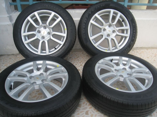 ขายล้อแม็กเดิม chevrolet sonic 16"x6" 4/100 et39 +ยาง(081-3747940)