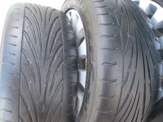 ขายล้อแม็กเดิม ford fiesta 15"x6"  4/100 et45 +ยางปี09(081-3747940)