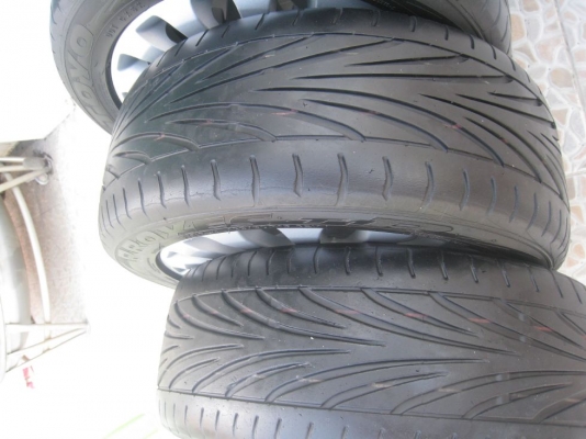 ขายล้อแม็กเดิม ford fiesta 15"x6"  4/100 et45 +ยางปี09(081-3747940)