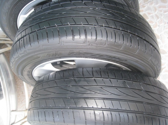 ขายล้อแม็กเดิม toyota vios 15"x5.5" 4/100 et45 +ยางปี10(081-3747940)