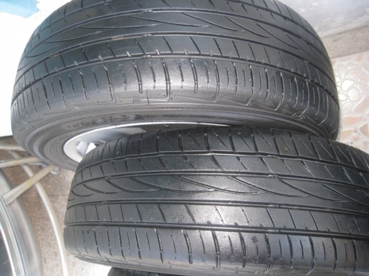 ขายล้อแม็กเดิม toyota vios 15"x5.5" 4/100 et45 +ยางปี10(081-3747940)