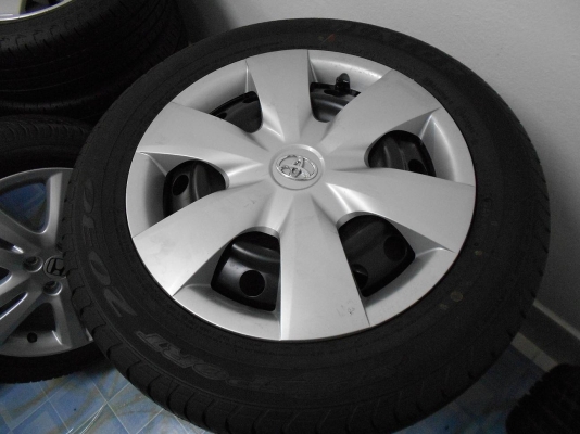 ขายล้อกระทะพร้อมยางดันลอป 185/60/15 ปี 12 ถอดป้ายแดง