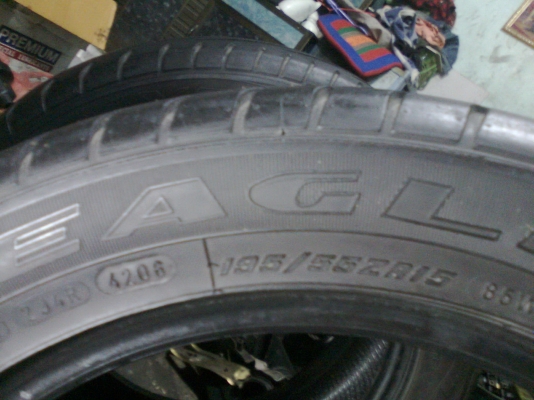 ยางกู๊ดเยียร์อีเกิล 195 55 15 ยางสปอร์ต ราคา 500 บาท