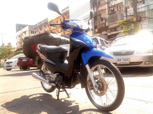 ขออนุญาติขาย HONDA WAVE 100S U-Box สีน้ำเงินดำ กุญแจ 2 ชั้น