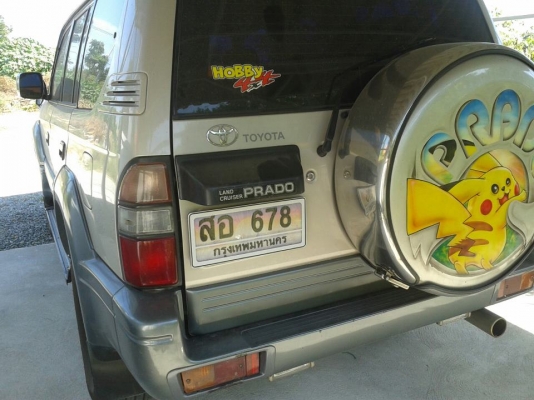 1997 TOYOTA, LAND CRUISER PRADO 3.4 V6  สีน้ำตาล เกียร์ออโต้ ติดแก๊ส LPG