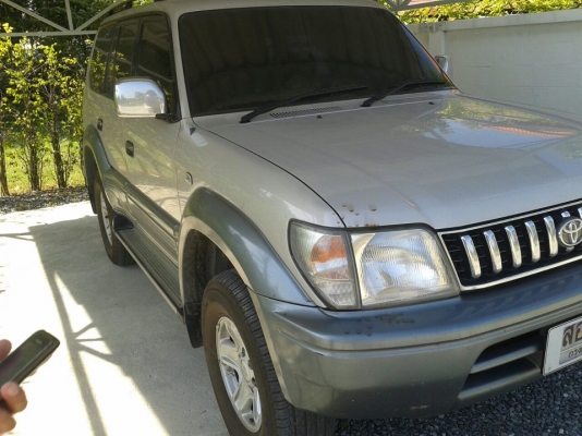 1997 TOYOTA, LAND CRUISER PRADO 3.4 V6  สีน้ำตาล เกียร์ออโต้ ติดแก๊ส LPG