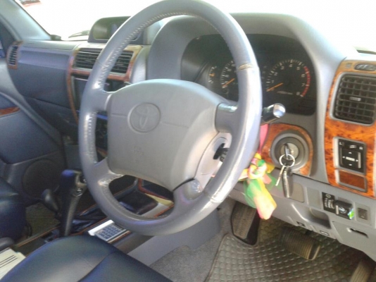 1997 TOYOTA, LAND CRUISER PRADO 3.4 V6  สีน้ำตาล เกียร์ออโต้ ติดแก๊ส LPG