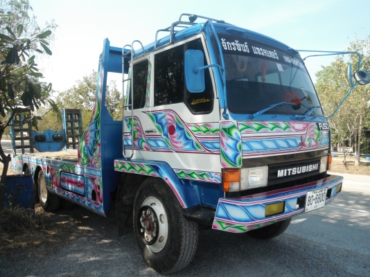 ขายรถเทรลเลอร์ 10 ล้อ MITSUBISHI FUSO 2 เพลา บรรทุกรถเกี่ยวข้าว เครื่อง 6D16 = 195 แรงม้า (รถอยู่สุพรรณบุรี)