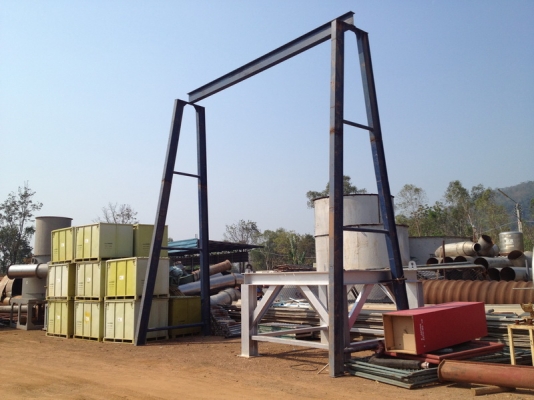 ขายเครน 2 Tun ของไต้หวัน ใช้งานได้ Lifting hight 6 เมตร พร้อม เสา A From... ขายเครน 2 Tun ของไต้หวัน ใช้งานได้ Lifting hight 6 เมตร พร้อม เสา A From...