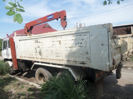 ขายรถ10ล้อดั้ม ติดเครน 4 ตัน HINO FL18  2เพลา