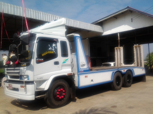 ISUZU FVM  195 Hp วางหัว DECA กระบะบรรทุกรถเกี่ยวต่อใหม่ๆครับ(ทีมงานรถคุณภาพ)