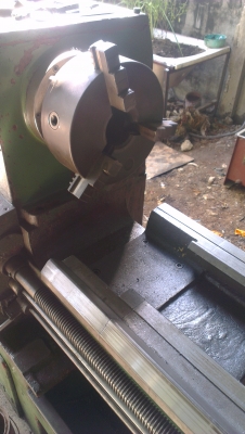 Sell> แท่นกลึงมือสอง 5 ฟุต 3 เพลา มีเบลค หน้าแท่นกว้าง คอลึก รุ่นหนัก กำแพงแสน นครปฐมครับ