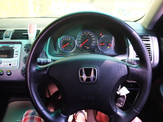 civic ปี05รุ่นพิเศษRX ABSแบ๊ค2ลูก ภายในดำล้วนมือเดียว ฟรีดาวน์