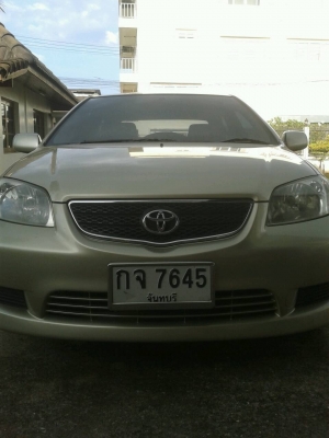 ขายรถบ้าน toyota vios ปี05 สีบอนทอง ติดLPG ราคา230000