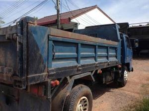 ขายหกล้อดั้มพ์ อีซูสุ NPR59LU5M115 ดั้มพ์สามมิตร F หน้า-หลัง พวงมาลัยเพาเวอร์ แอร์เย็น