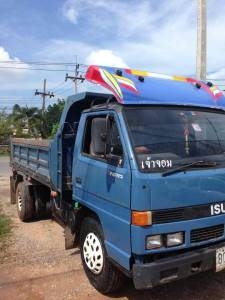 ขายหกล้อดั้มพ์ อีซูสุ NPR59LU5M115 ดั้มพ์สามมิตร F หน้า-หลัง พวงมาลัยเพาเวอร์ แอร์เย็น