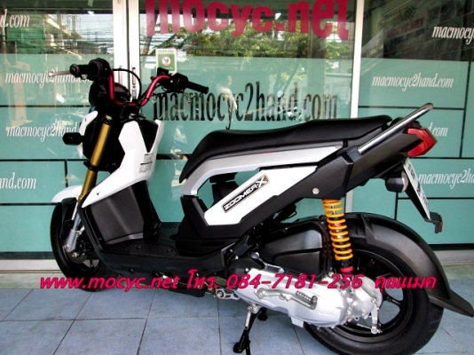 ZOOMER -X  ปี 56 สีขาว มาใหม่ ไมล์ 1062 โล ล้อแมกซ์ ไร้ยางใน ฟรีค่าโอน 41900