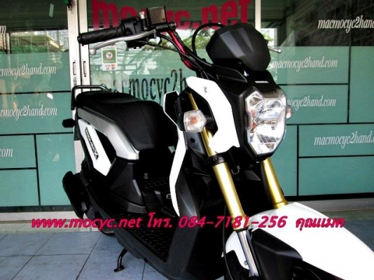 ZOOMER -X  ปี 56 สีขาว มาใหม่ ไมล์ 1062 โล ล้อแมกซ์ ไร้ยางใน ฟรีค่าโอน 41900