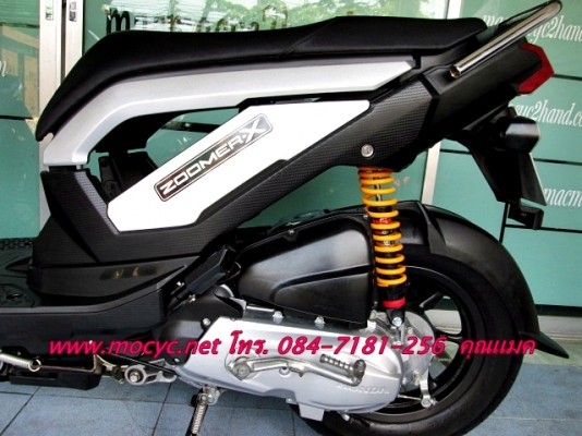 ZOOMER -X  ปี 56 สีขาว มาใหม่ ไมล์ 1062 โล ล้อแมกซ์ ไร้ยางใน ฟรีค่าโอน 41900