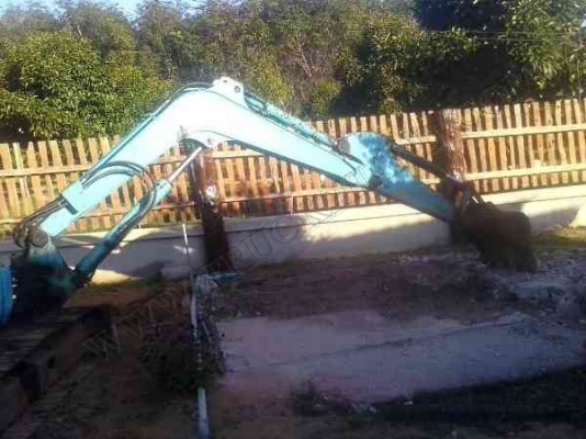 แบคโฮ HITACHI EX50U เครื่องi ISUZU มีบุ้งกี3ลูก