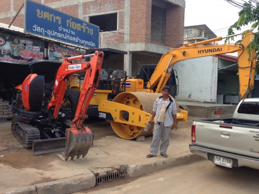 ให้เช่า รับเหมา รถขุด รถบด
