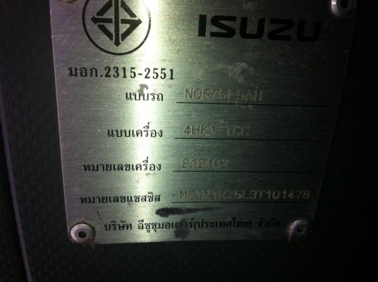 ISUZU 6 ล้อ NQR 175 แรง ตู้บรรทุก 3 บาน