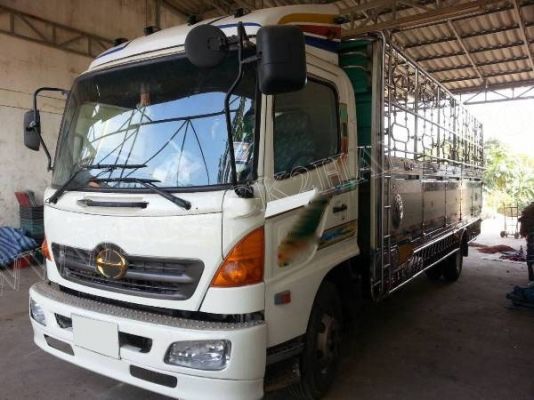 รถบรรทุก 6 ล้อ ยี่ห้อ HINO รุ่น FC4J 165 แรงม้า กระบะสแตนเลส