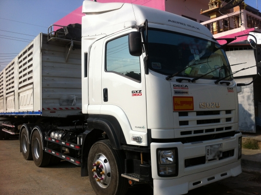 ขายรถหัวลาก 10 ล้อ 2 เพลา ขายดาวน์ ถูถๆ ISUZU DECA GXZ 360 รุ่น MIMAMORI ใหม่ล่าสุด ปี.56 วิ้งแค่.24.272 กิโล