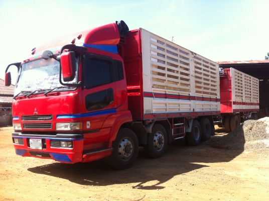 ขายพ่วง 24 ล้อ 2 เพลา กระบะเหล้กคอกเกษตรไม่ดั้ม