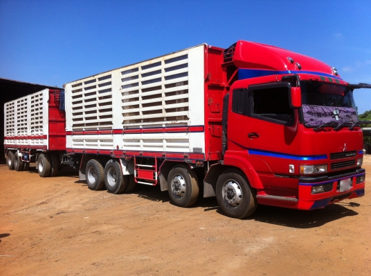 ขายพ่วง 24 ล้อ 2 เพลา กระบะเหล้กคอกเกษตรไม่ดั้ม