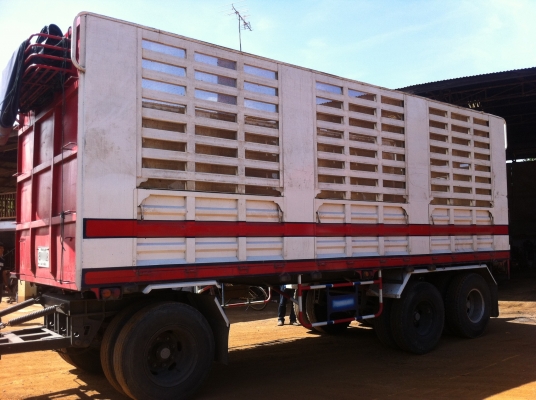 ขายพ่วง 24 ล้อ 2 เพลา กระบะเหล้กคอกเกษตรไม่ดั้ม