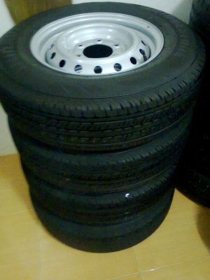 ล้อ+ยางป้ายแดง DURAVIS R611 195R15