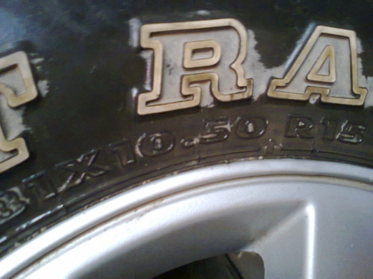 ล้อยาง4X4 1ชุดพร้อมยางคุ้มๆ R15 6/139 ยาง31X10.5R15 ปี11