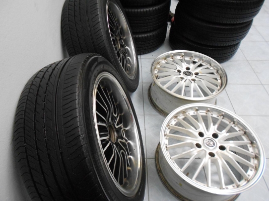 ขายล้อแม็กแต่งขอบ 17(5/114.3)กว้าง 7.5 หน้าตื้นET42หลังลึกET38แถมยาง 2 เส้น ขายล้อแม็กแต่งขอบ 17(5/114.3)กว้าง 7.5 หน้าตื้นET42หลังลึกET38แถมยาง 2 เส้น