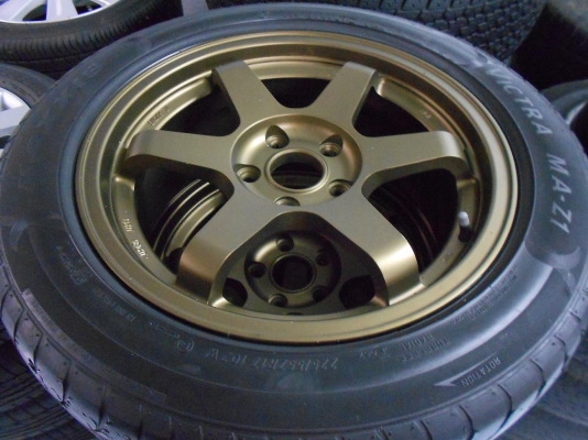 ขายล้อแม็ก TE37(5/114.3) 17X7.5 ET40 พร้อมยาง Maxxis ปี 12/เทิร์นได้-ใส่ฟรีค่ะ