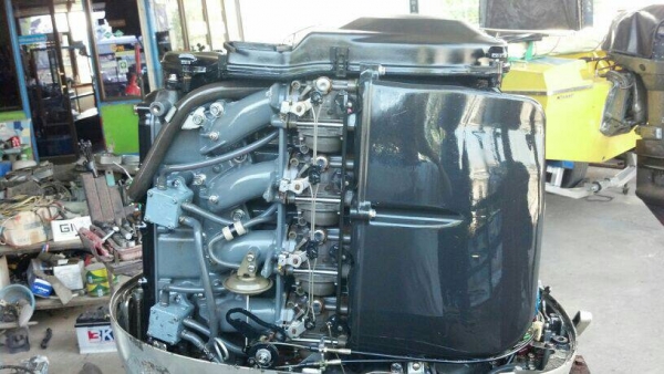 ขายเครื่องญี่ปุ่น HONDA 75 แรง 4 จังหวะ สตาร์ทไฟฟ้า ทริมไฟฟ้า