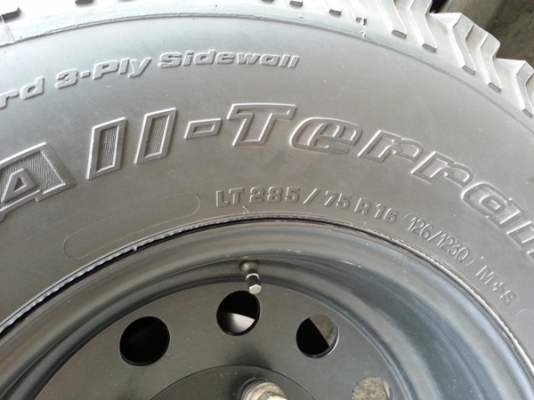 ขายยาง BFGoorich All Terrain 285/75/16