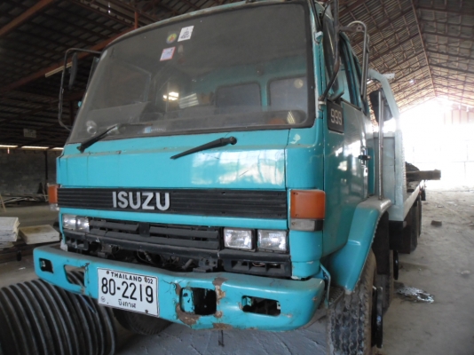ขานรถบรรทุกรถแบคโฮ ISUZU ROCKY 210 แรง 12 ล้อทะเบียนท้ายลาดแล้วชุดโอนพร้อม