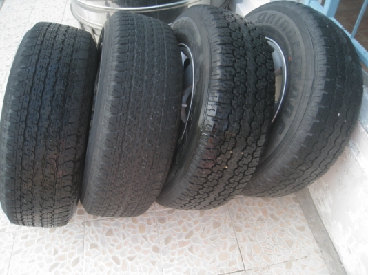 ขายล้อแม็กมือสอง Isuzu Mu7 16"x7" et38 6รู139.7 +ยางปี 08 ล้อมีรอยตามการใช้งาน  สนใจติดต่อเล็กคลองสามครับ (081-3747940)