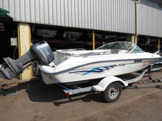 !!@@ขายเรือ Searay มือสอง 18 ฟุต พร้อมเครื่อง 140 แรง 2 จังหวะ และเทรลเลอร์ ตามสภาพ@@!!