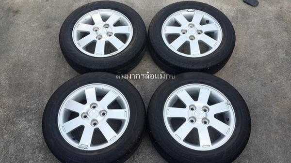 มิราจ14 4รู100 + ยาง Bridgestone 165/65/14 ปี12 น้องป้ายแดง