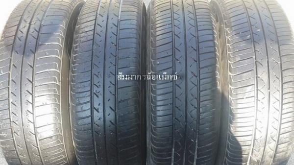 กะทะ14" 4รู100 ดุมกลางใหญ่โคตร + ยาง Maxxis 165/70/14 ปี11 ยางใช้ได้อีกยาวๆ
