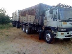 ขายรถสิบล้อ HIno Fm3m  ปี38 พ่วงแม่ลูก ดั้มพ่วงแม่ลูก 2 คาน