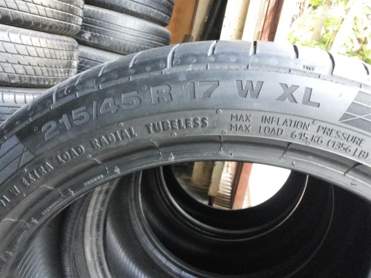 ยาง continental 215 45 17 สวยทุกเส้น