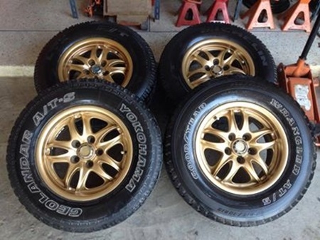 แม็กขอบ15 Yachiyoda 5รู114กว้าง 7 ออฟ30 พร้อมยาง 235/70/15