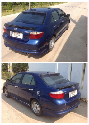 ขายVIOS ถูกๆ ติดแก๊สLPG หัวฉีดระบบออโต้ เครื่องดี แอร์เย็นไม่มีชนหนักหรือน้ำท่วม ล้าน\% พร้อมใช้