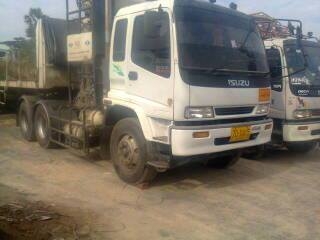 ขายด่วน  รถหัวลาก พร้อมหางพื้นเรียบสองเพลา  ISUZU  DDEGA  320  และ 270  มีสองชุด  ราคาเดียวกัน  เหมาก็ได้  พร้อมใช้งานทันที