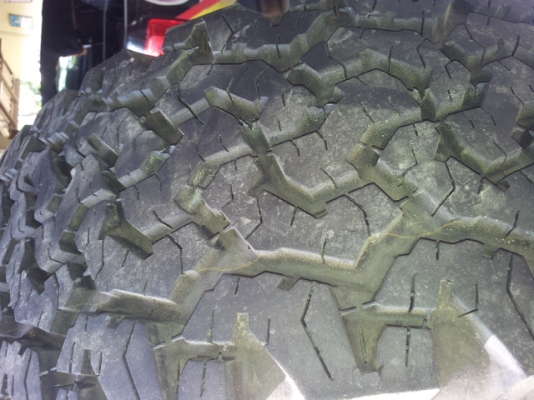 ขายล้อลายกล้วย ขอบ 17 6รูพร้อมยาง BF ALL ปี12