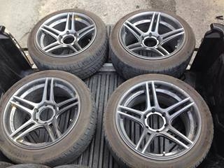 ขายล้อ S5R  COSMIC BY KIKI ขอบ18 6รู พร้อมยาง ปี13 ดอกเต็มๆ 95\%+  ถูกๆ 21000 ครับ